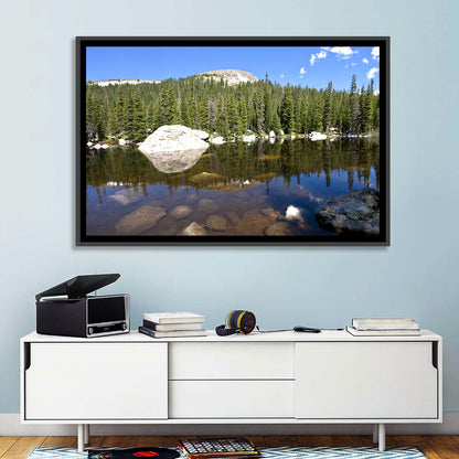 Colorado Forest Lake Reflection Wall Art