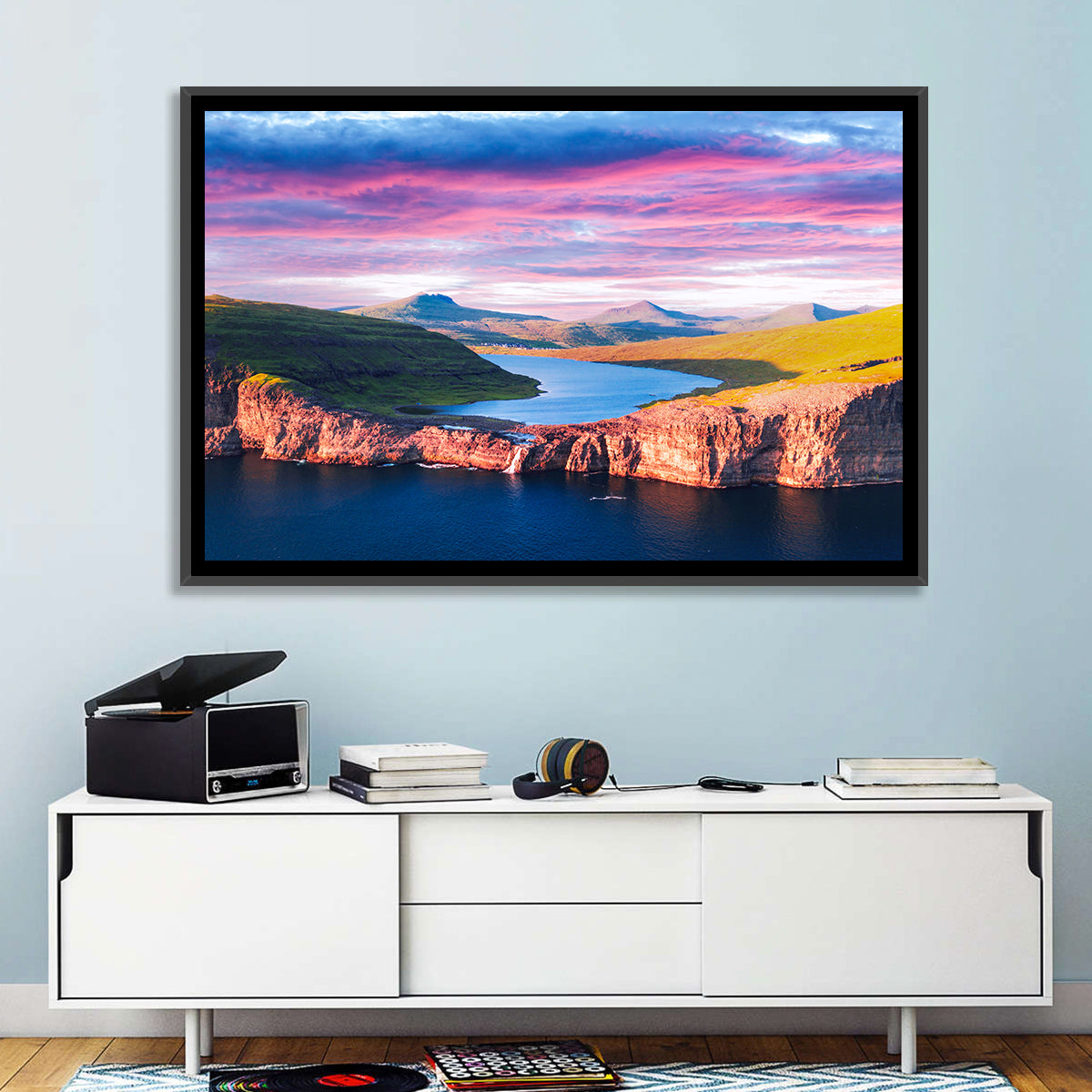Sørvágsvatn Sunset Wall Art
