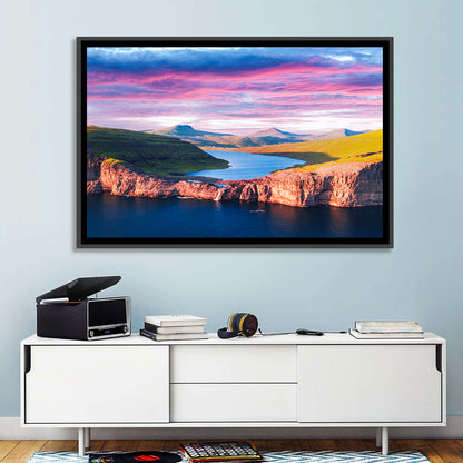 Sørvágsvatn Sunset Wall Art