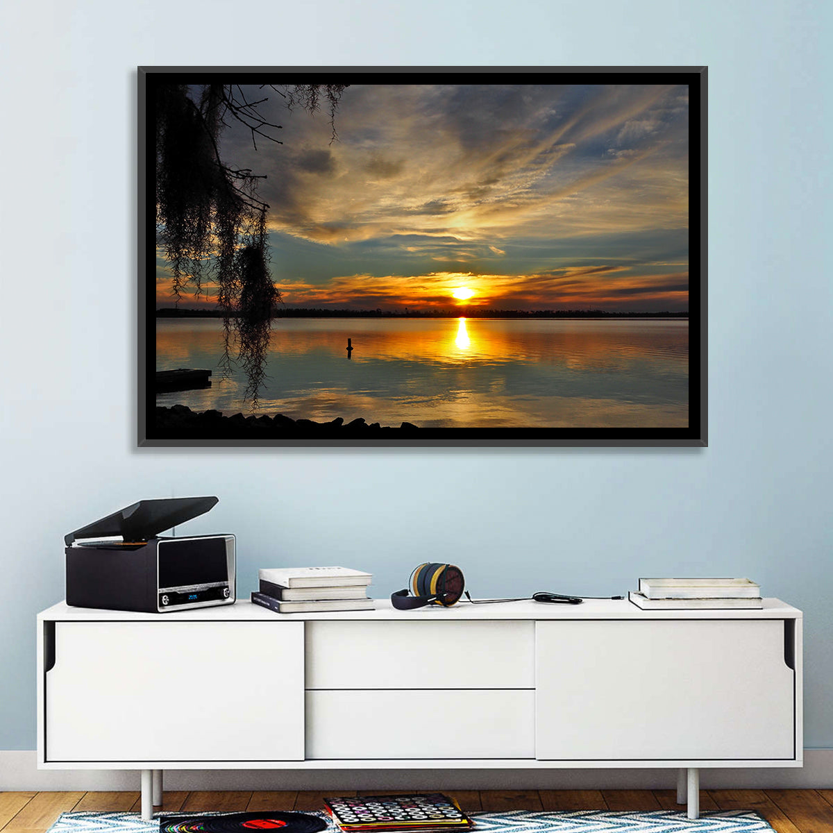 Lake Seminole Sunset Reflection Wall Art