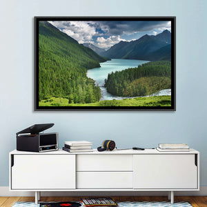 Siberia Woods Mountain Lake Wall Art