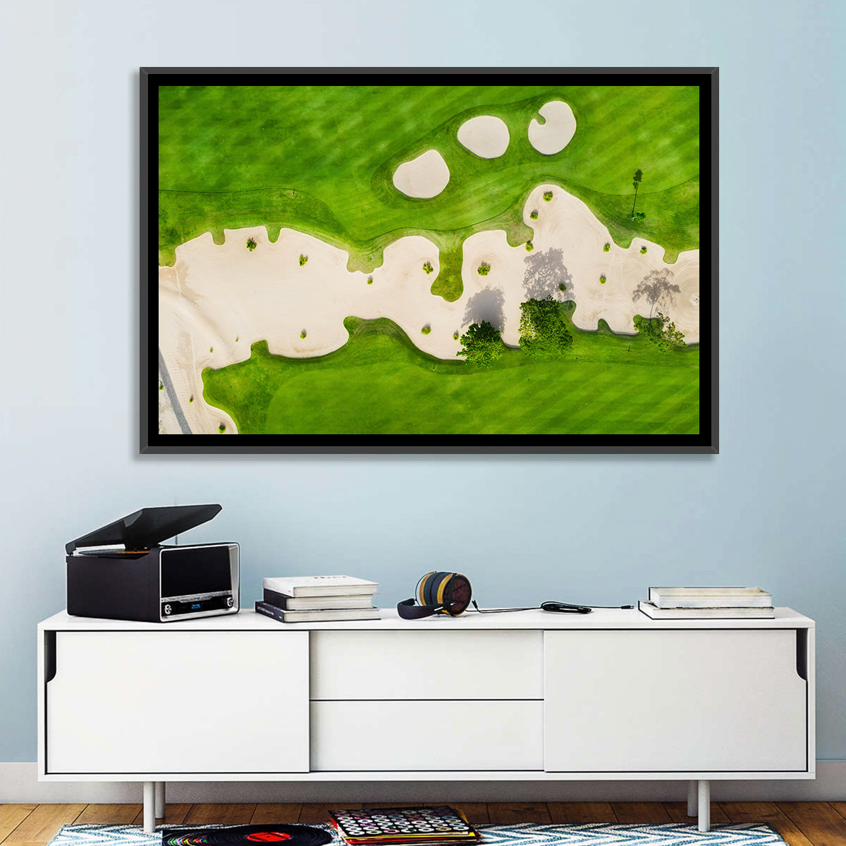 Aerial Golf Course Landscape Wall Art