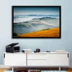 Morning Mist Over Tuscany Wall Art
