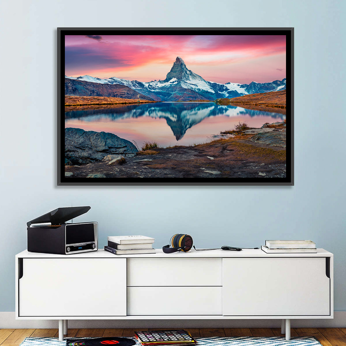 Matterhorn Reflection at Stellisee Wall Art