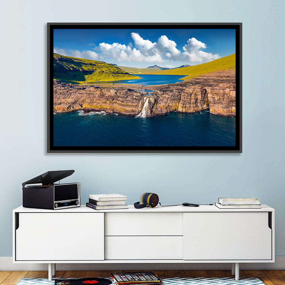 Mulafossur Waterfall Gasadalur Wall Art