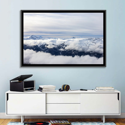 Snow-capped Whistler Peaks Wall Art