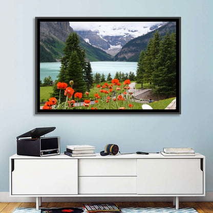 Lake Louise Poppies Wall Art