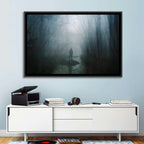 Foggy Forest Pathway Wall Art