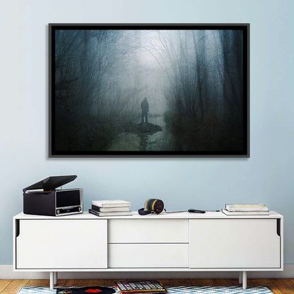 Foggy Forest Pathway Wall Art