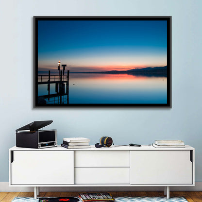 Lake Geneva Sunrise Pier Wall Art