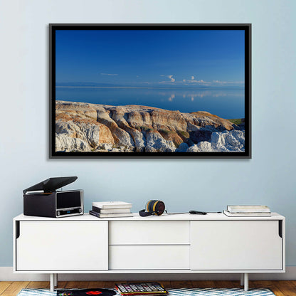 Shekelmes Tract Cliff Over Lake Wall Art