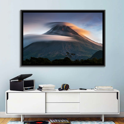 Mount Merapi at Dusk Wall Art