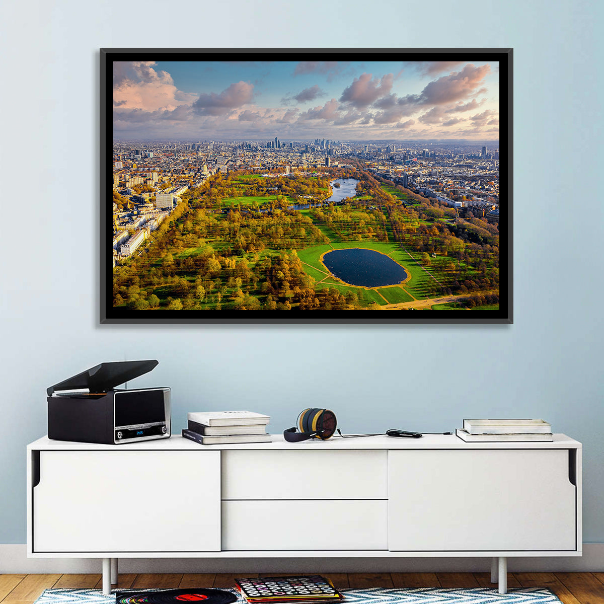 Hyde Park Aerial View Wall Art