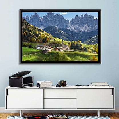 Santa Maddalena Autumn Village Wall Art