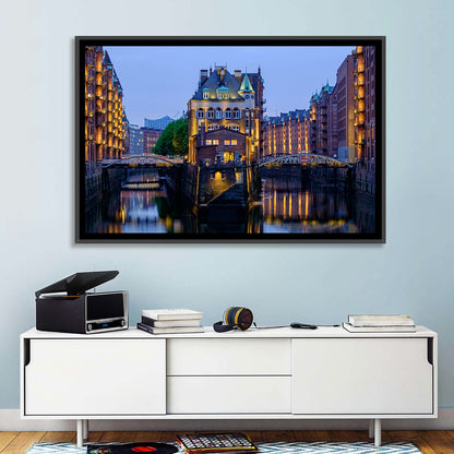 Wasserschloss Blue Hour Reflections Wall Art