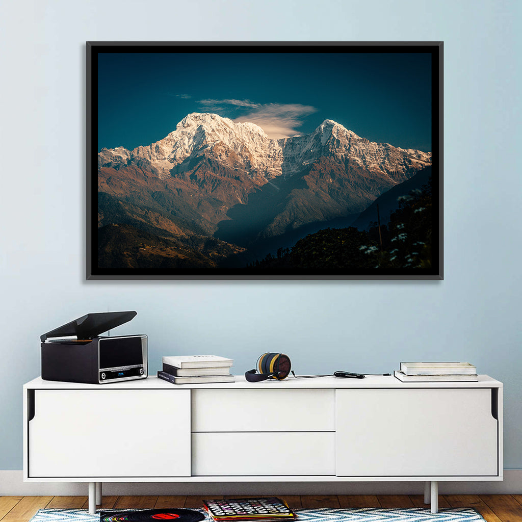 Annapurna South Summit with Wispy Clouds Wall Art