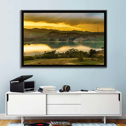 Andalucia Wind Farm at Golden Hour Wall Art