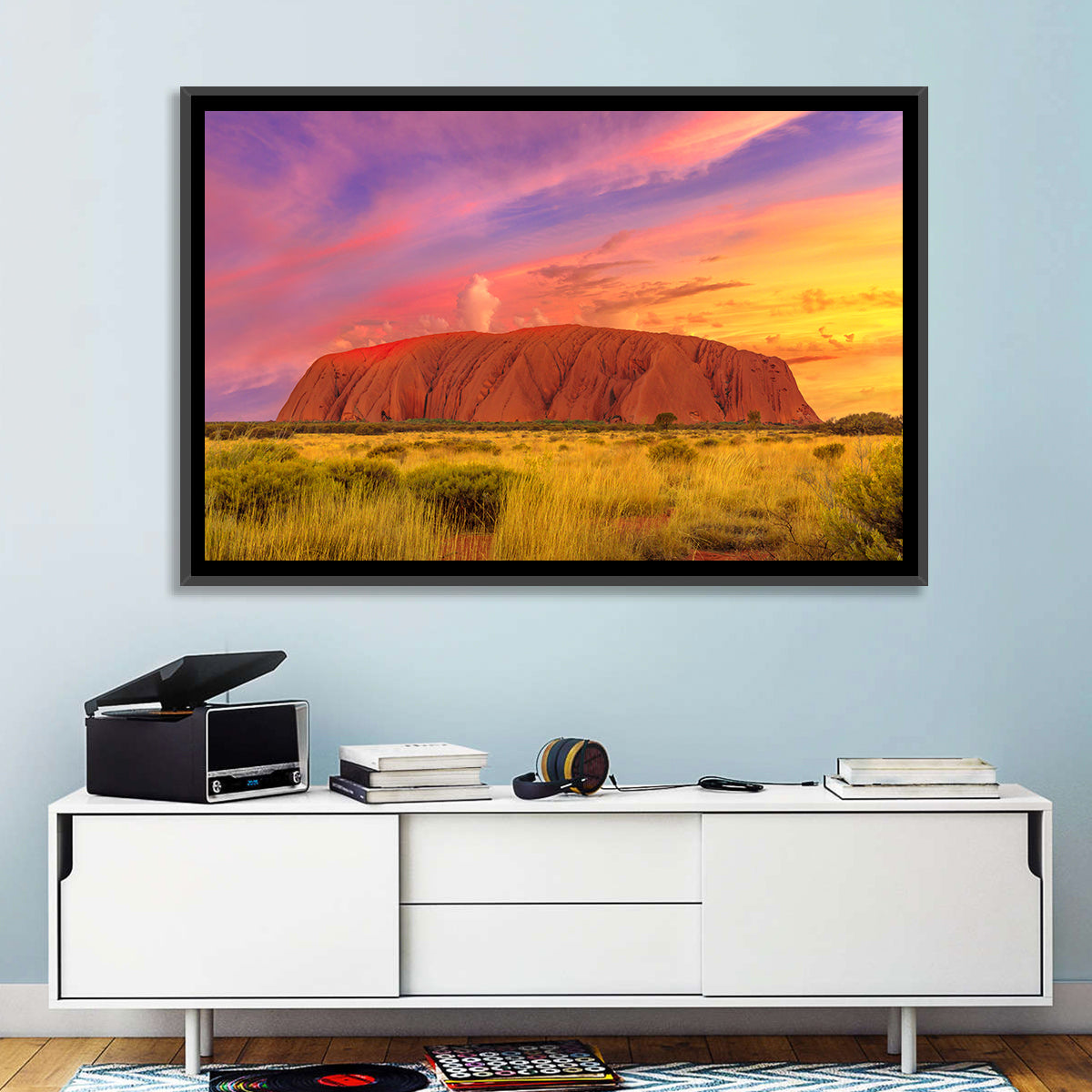 Uluru Golden Hour Sunset Wall Art