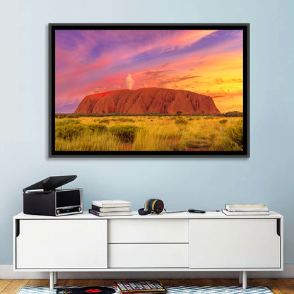 Uluru Golden Hour Sunset Wall Art