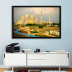 Sheikh Zayed Grand Mosque at Golden Dusk Wall Art