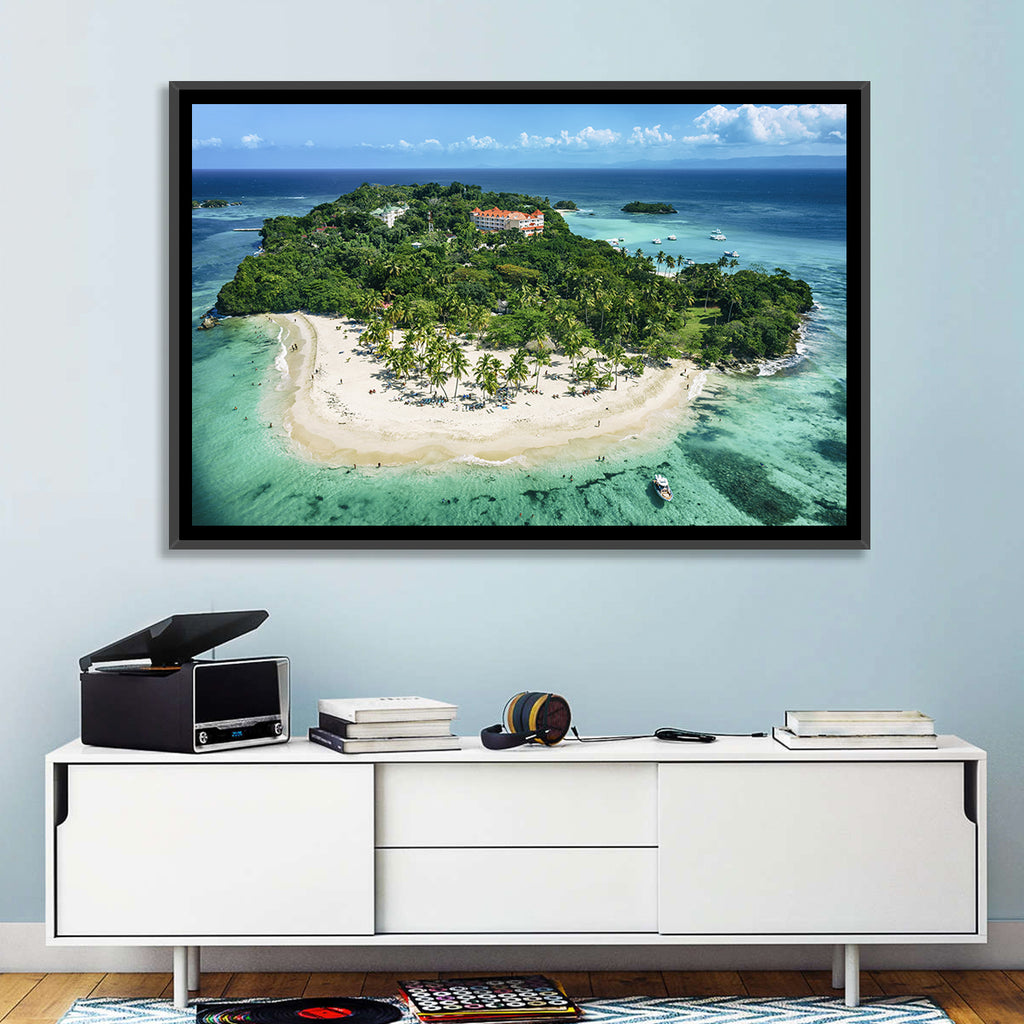 Cayo Levantado Aerial Beach Resort Wall Art