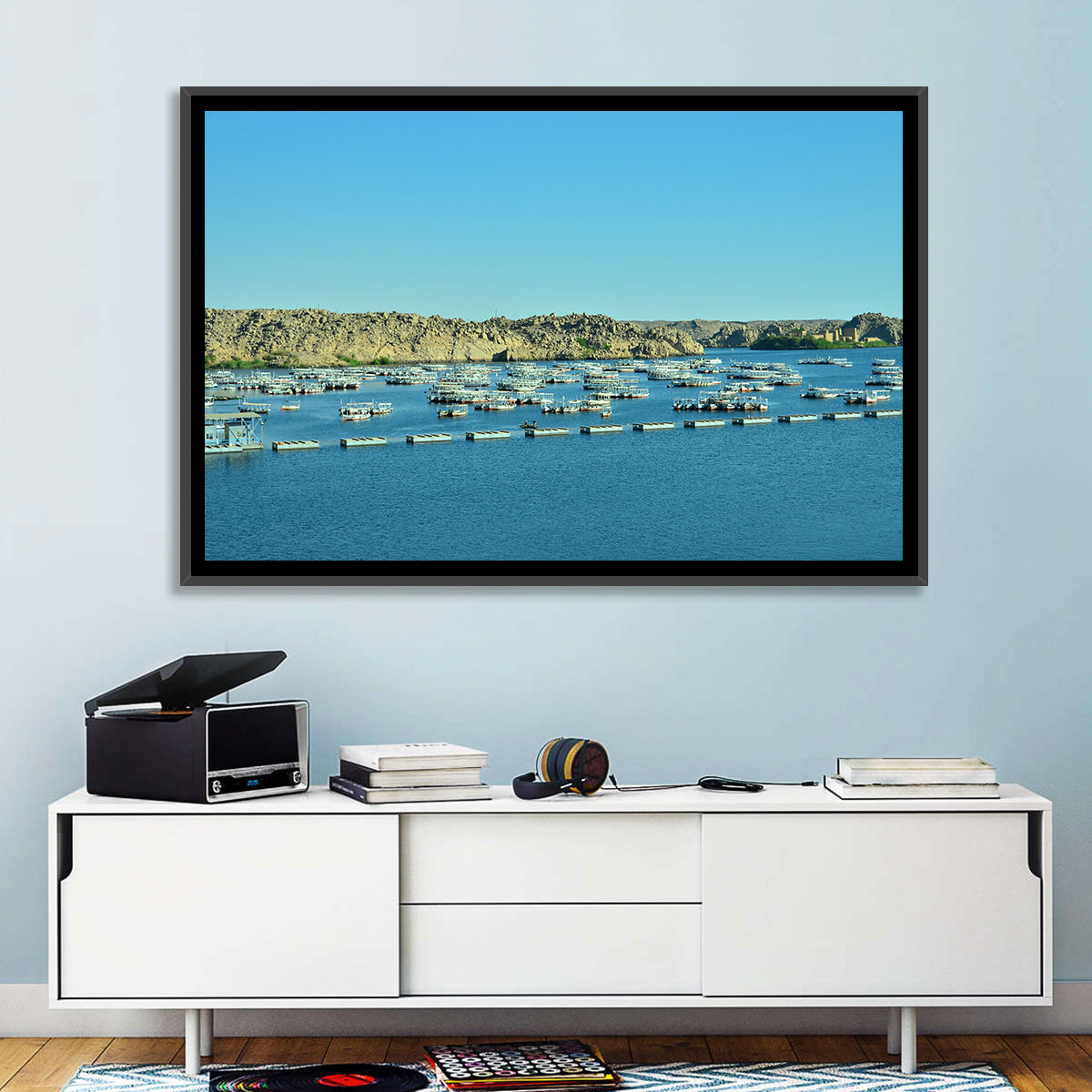 Philae Harbor, Lake Nasser Wall Art