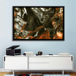 Volcanic Splash Abstract Wall Art