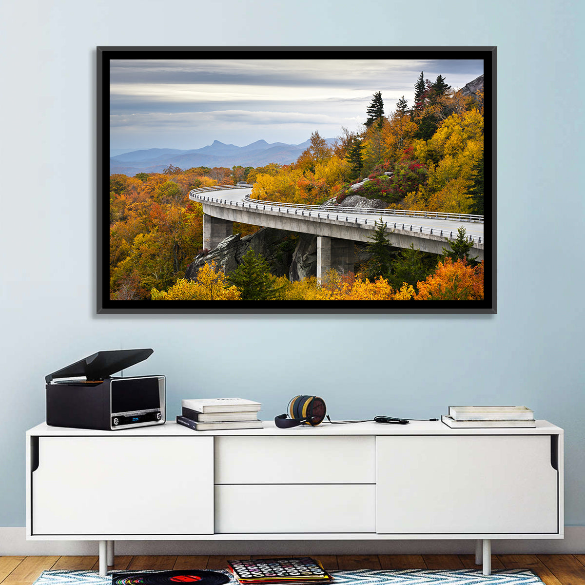 Linn Cove Viaduct at Grandfather Mountain Wall Art