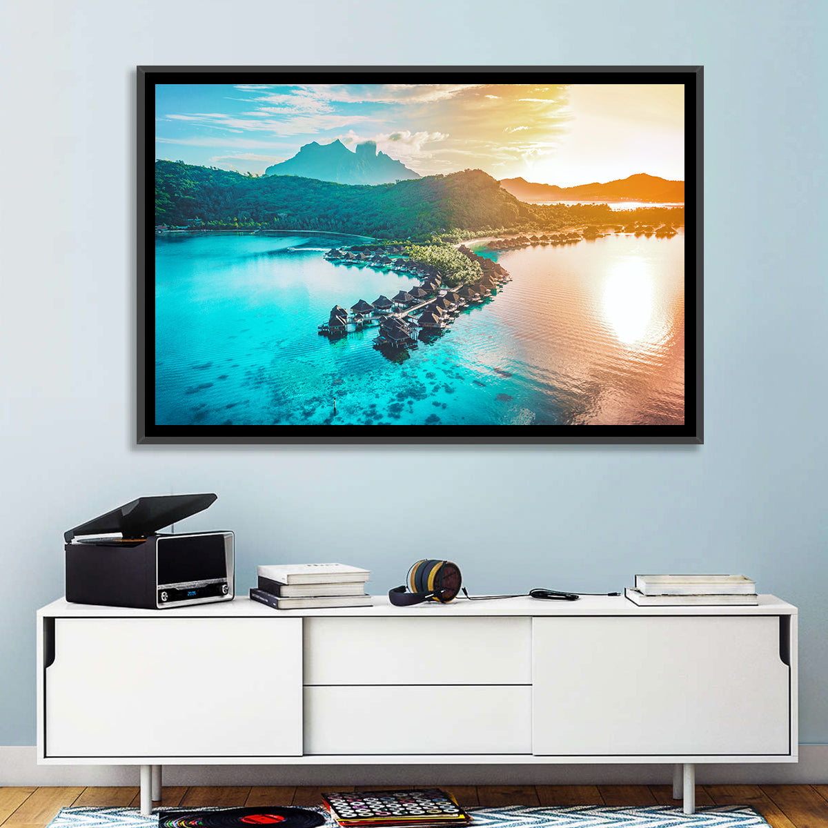 Bora Bora Overwater Bungalows Wall Art