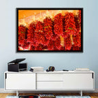Hanging Dried Chili Peppers Wall Art