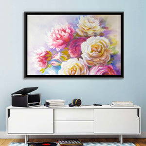 Peonies Bouquet Wall Art