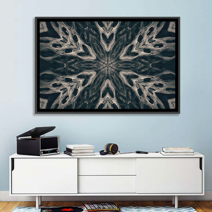 Black Gothic Demon Mandala Wall Art