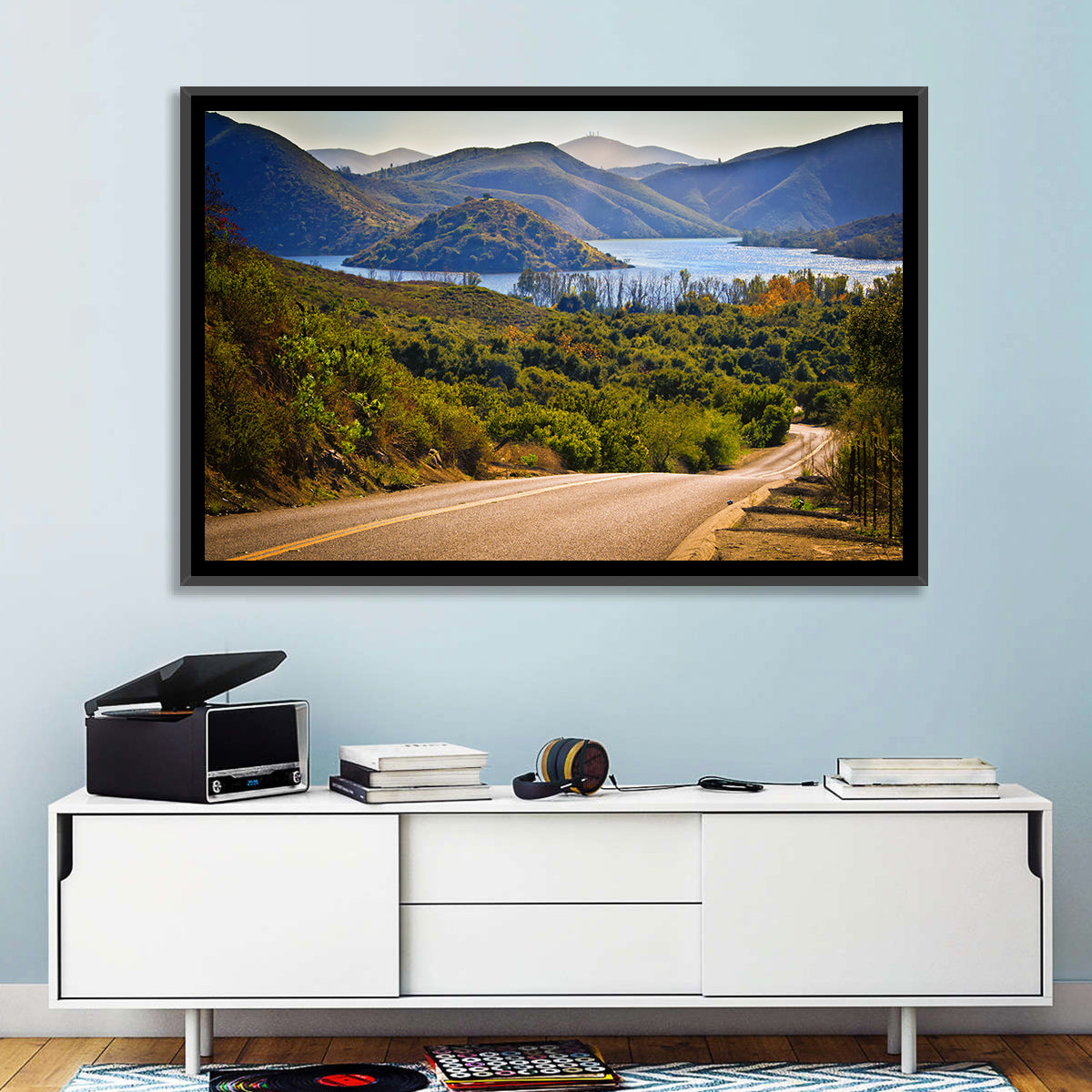 Lake Hodges Roadside Vista Wall Art