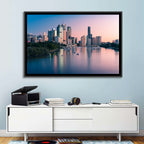 Brisbane River Skyline at Dusk Wall Art