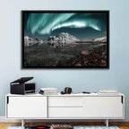 Lofoten Aurora Reflection Wall Art