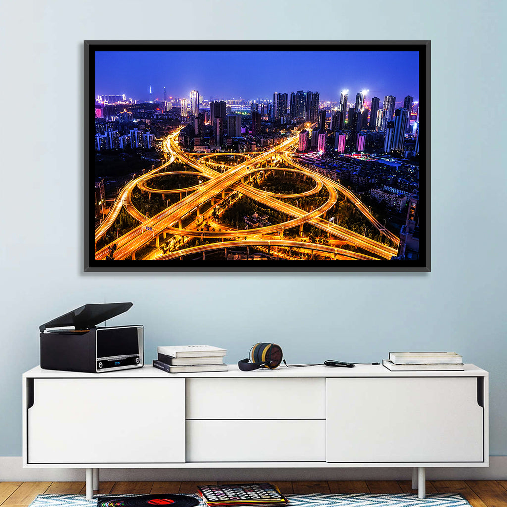 Hanyang District Interchange Nightscape Wall Art