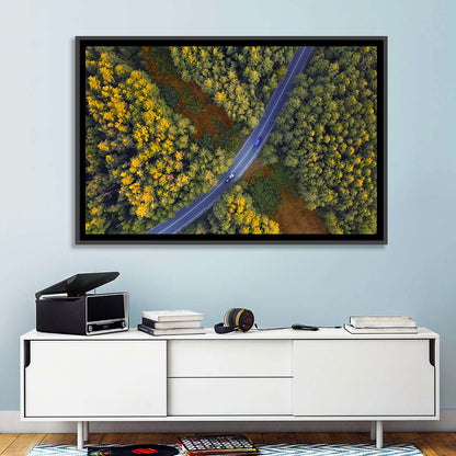 Autumn Forest Road Wall Art