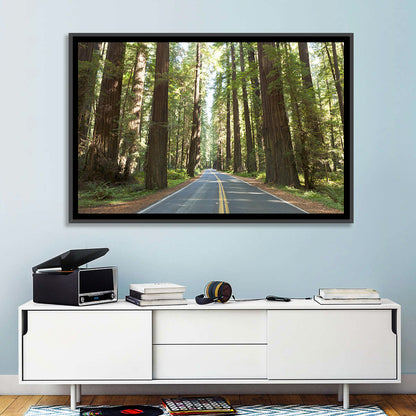 Giants Avenue Redwood Forest Road Wall Art