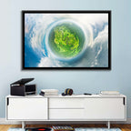 Spherical Forest from Space Wall Art
