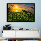 Mangrove Roots at Sunset Wall Art