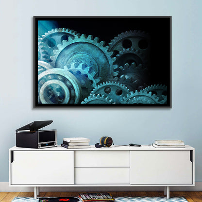 Metal Cogs Gears Wall Art