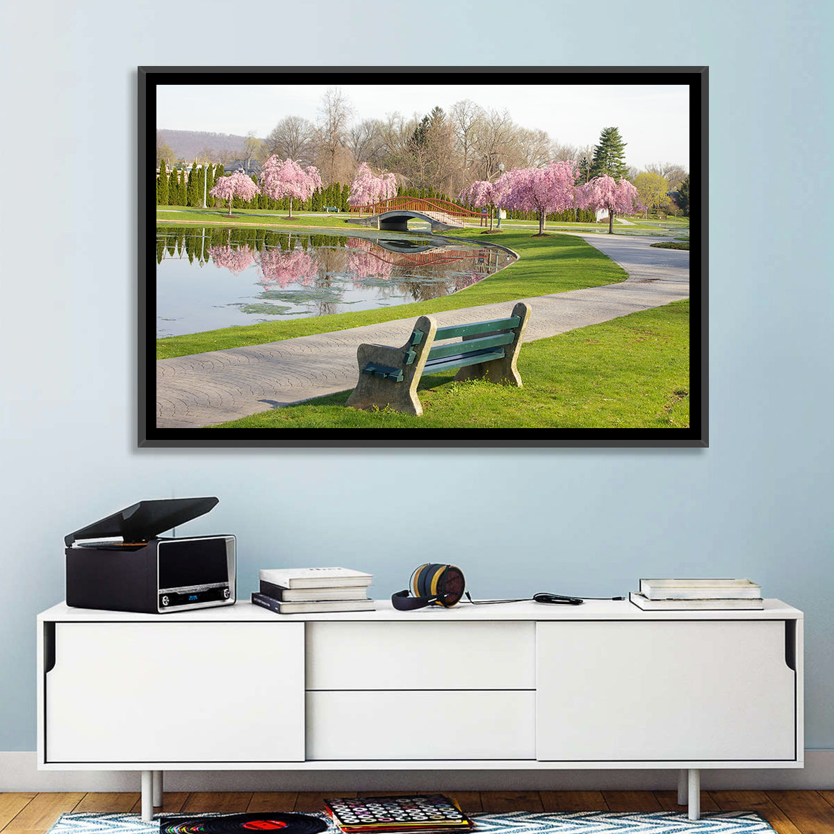 Harrisburg Park Cherry Blossoms Wall Art