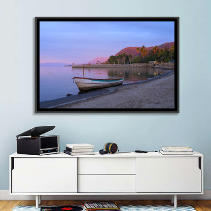 Lake Chapala Shoreline at Dusk Wall Art