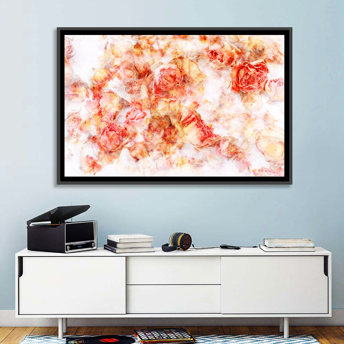 Scattered Dried Rose Petals Wall Art