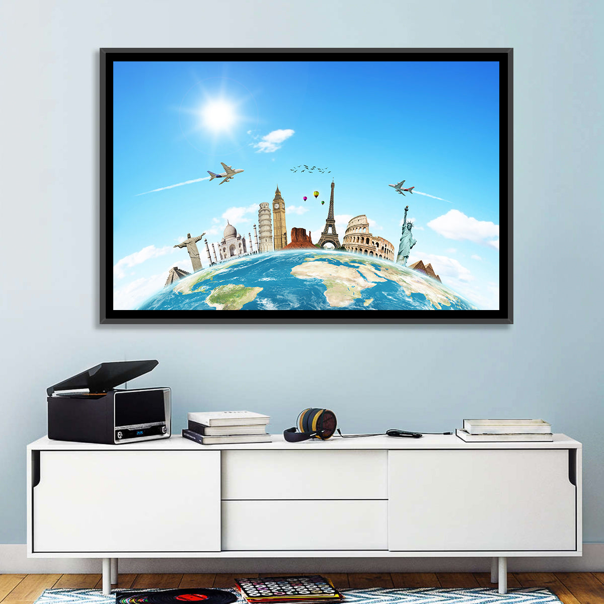 World Monuments Montage Wall Art