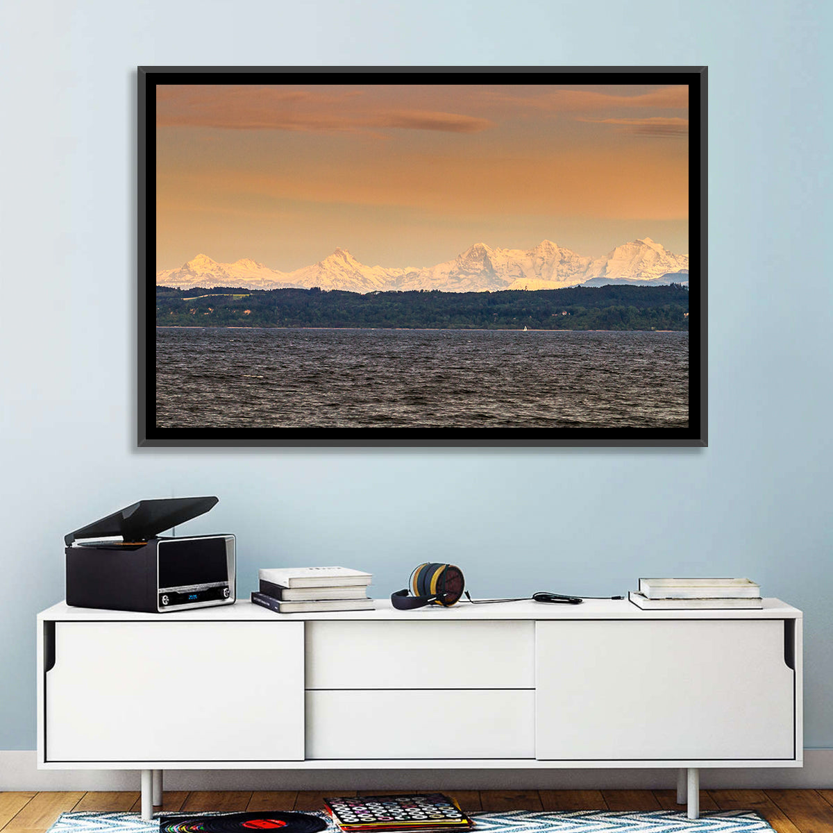 Lake Neuchatel Golden Hour Wall Art