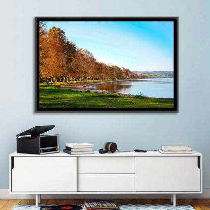 Lake Bolsena Autumn Shoreline Wall Art