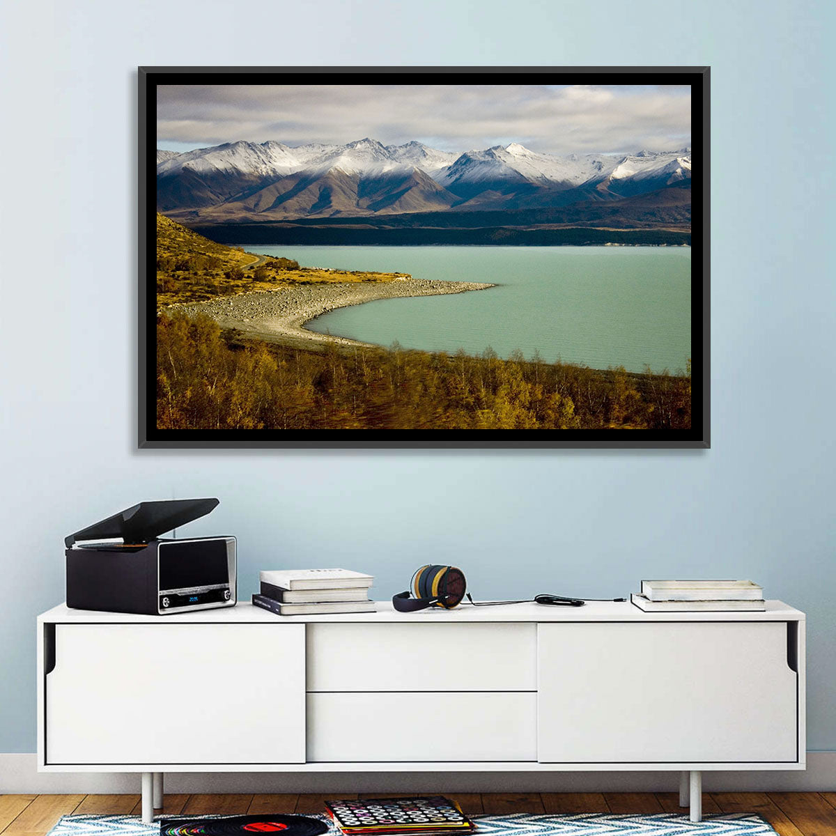 Lake Pukaki Autumn Shoreline Wall Art