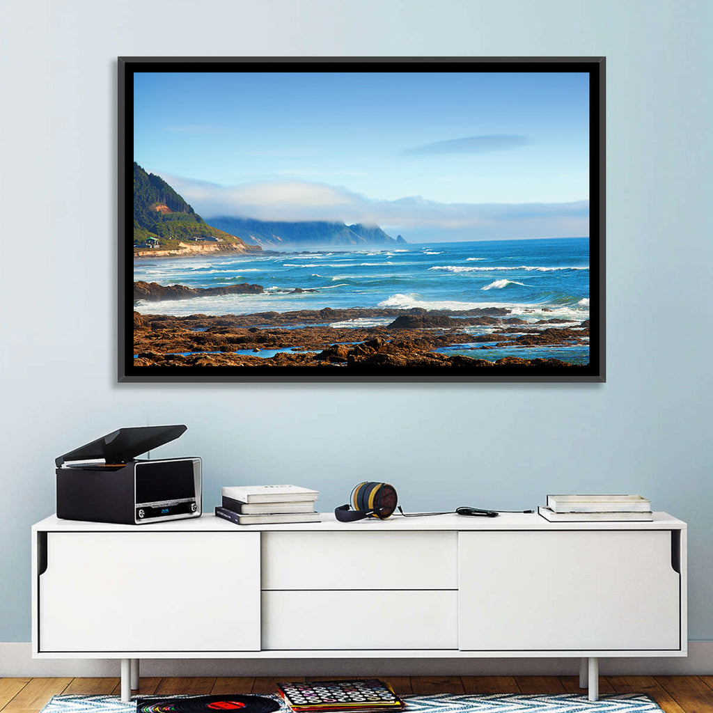 Misty Oregon Coast Tide Pools Wall Art