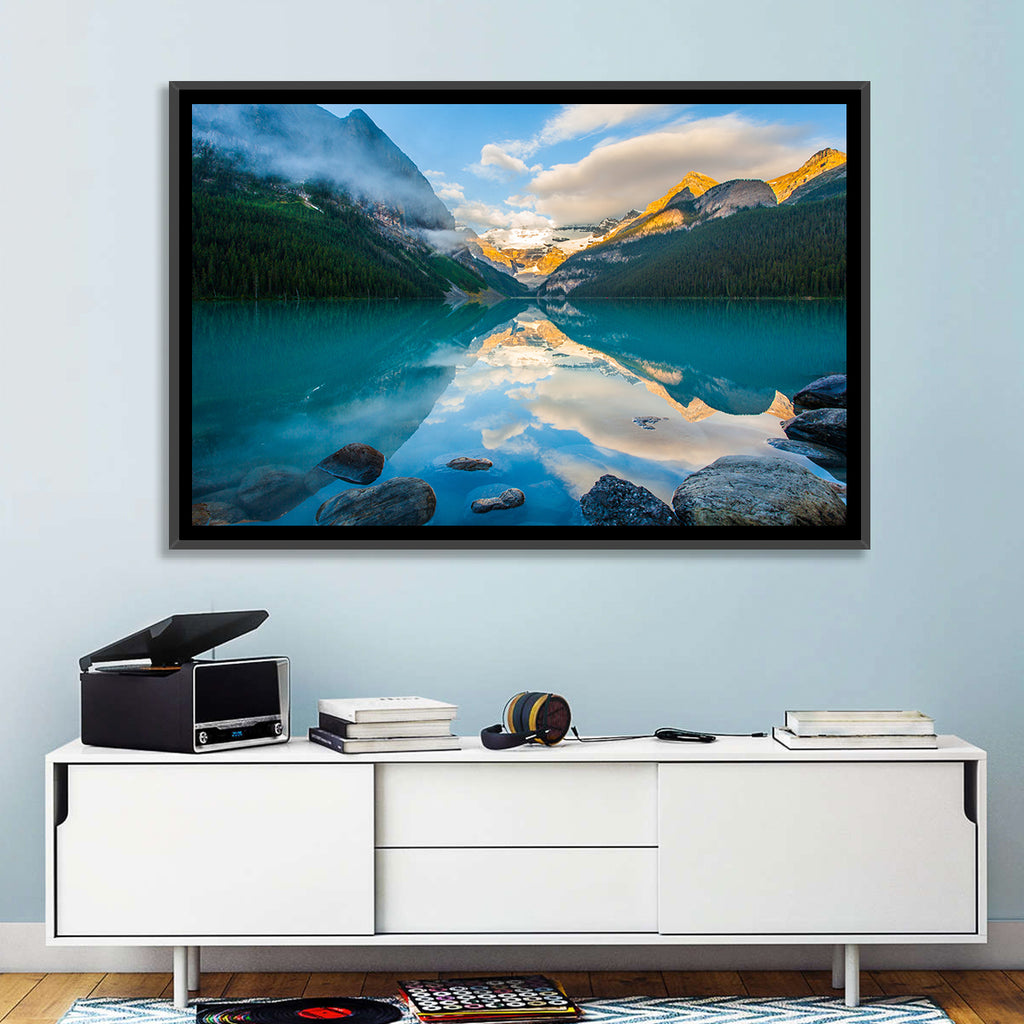 Lake Louise Sunrise Reflection Wall Art